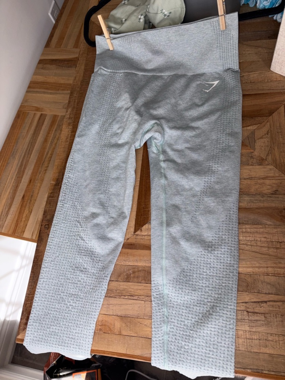 Gymshark Sage/PaleBlueGreen Seamless Leggings